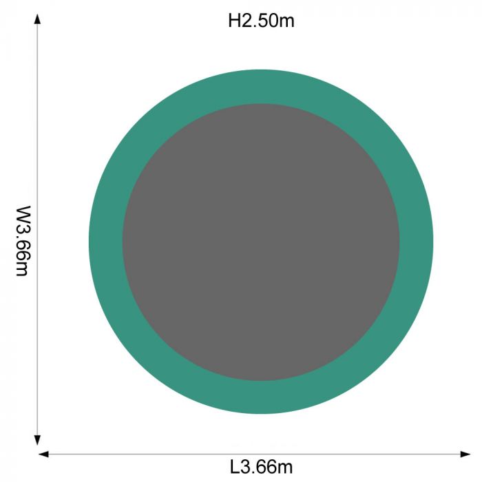 PLUM 12ft Space Zone Trampoline
