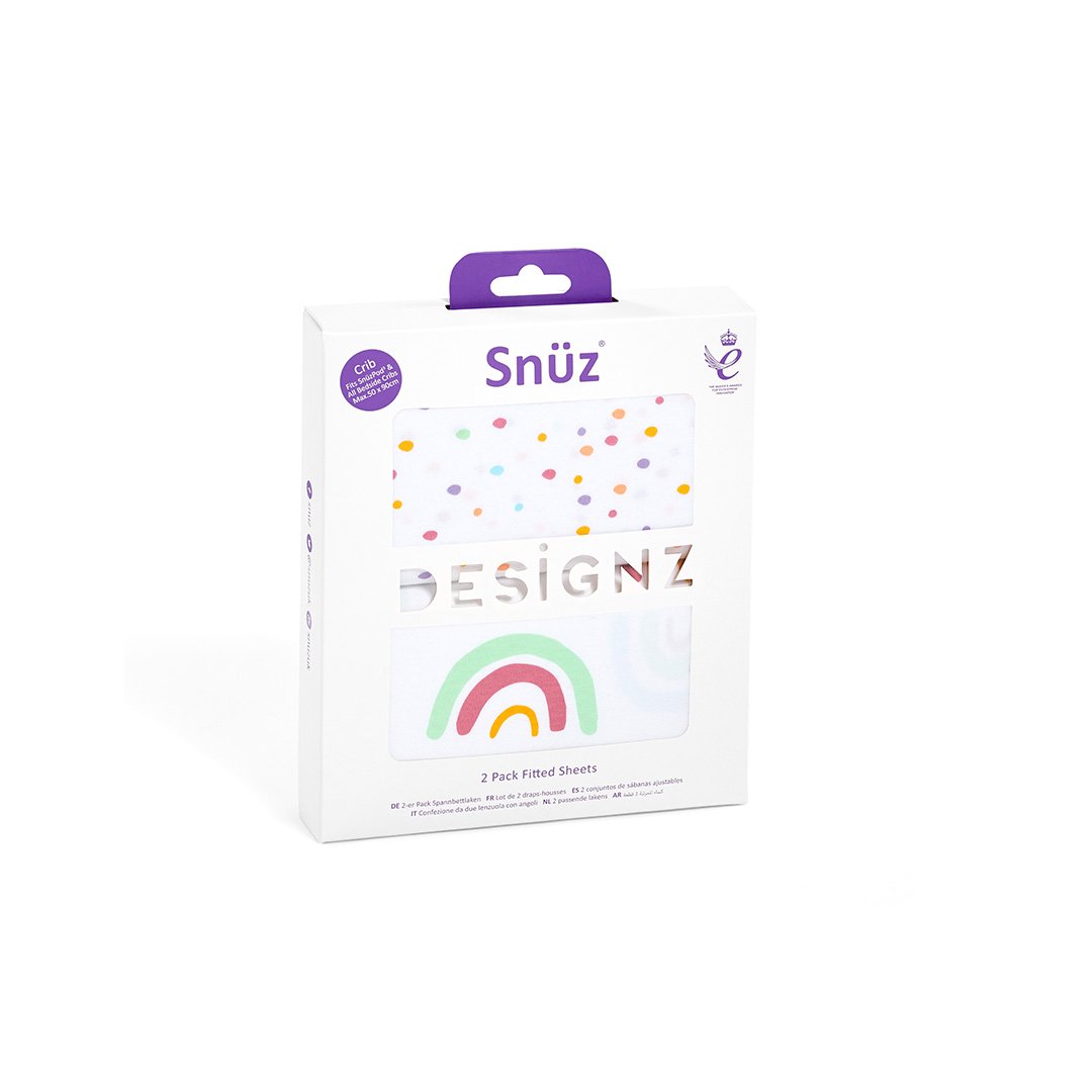 Snuz bedside store crib fitted sheets