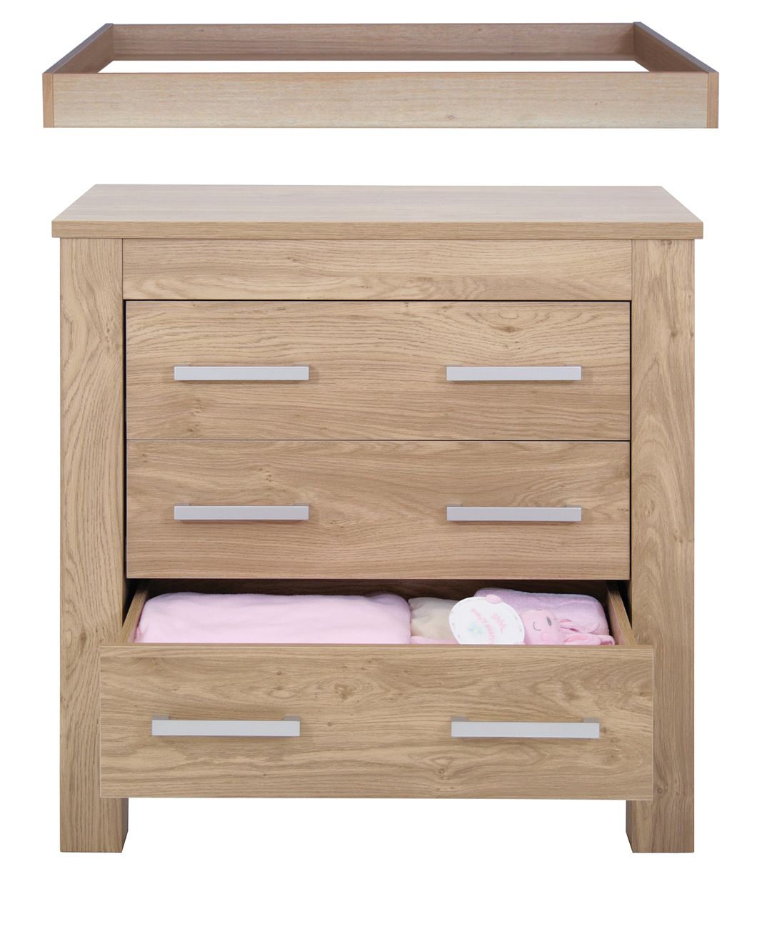 Babystyle Bordeaux Dresser / Changer OAK