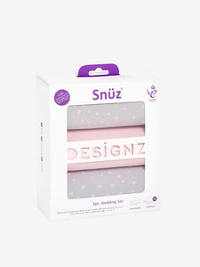 Snuz 3pc Bedding Set PINK SPOT