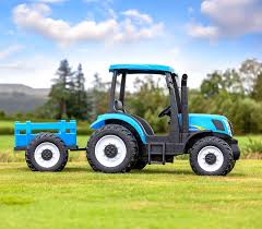 Kids 24v New Holland T7 Tractor & Trailer Electric Ride On