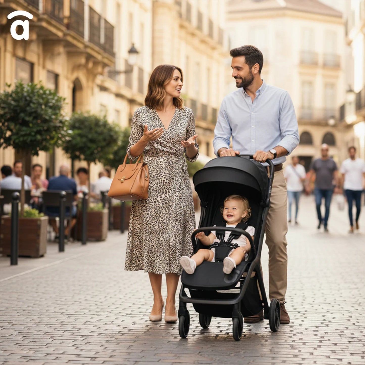 Asalvo Doha Stroller, Black