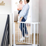 Safety 1st Flat Step Metal Gate, White