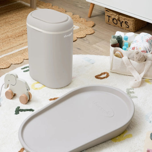 Shnuggle Eco-Touch Nappy Bin, Taupe