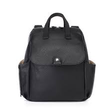 Babymel Robyn Convertible Backpack Faux Leather Black