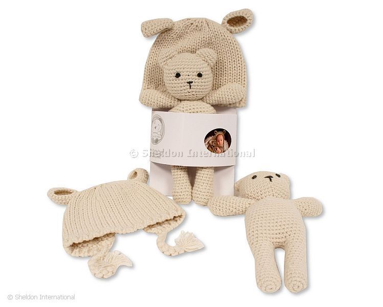 Snuggle Baby Bonnet & Bear Set