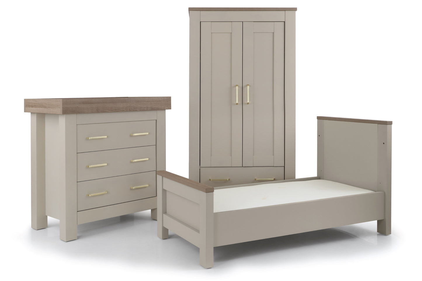 Babystyle Bordeaux Oatmeal 3 Piece Nursery Set