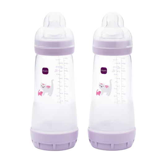 MAM 2pc Easy Start Bottles 260ml, Lilac