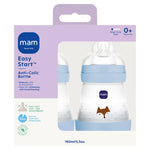 MAM 2pc Easy Start Bottles 160ml, Blue