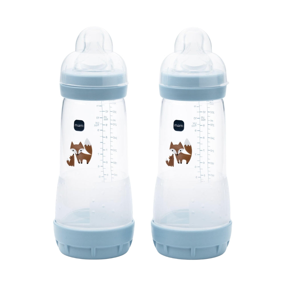 MAM 2pc Easy Start Bottles 260ml, Blue