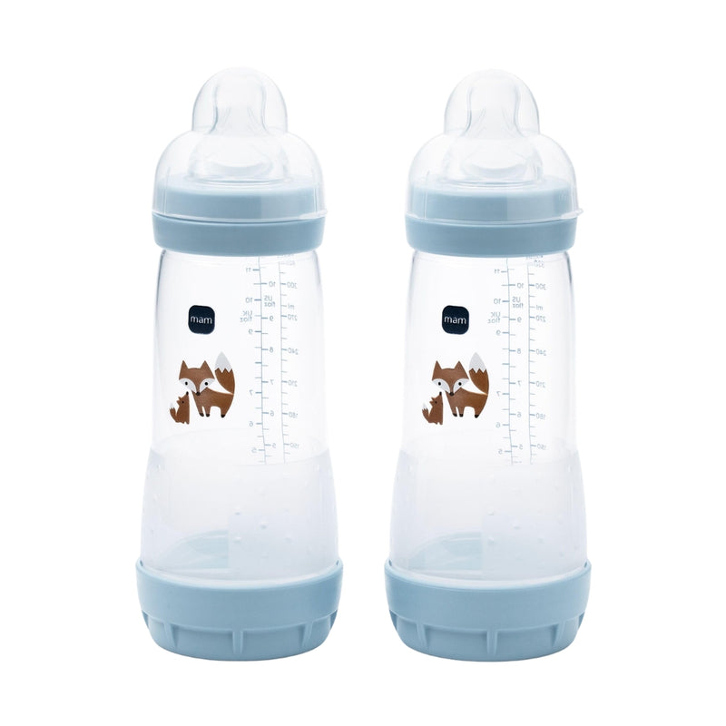 MAM 2pc Easy Start Bottles 260ml, Blue
