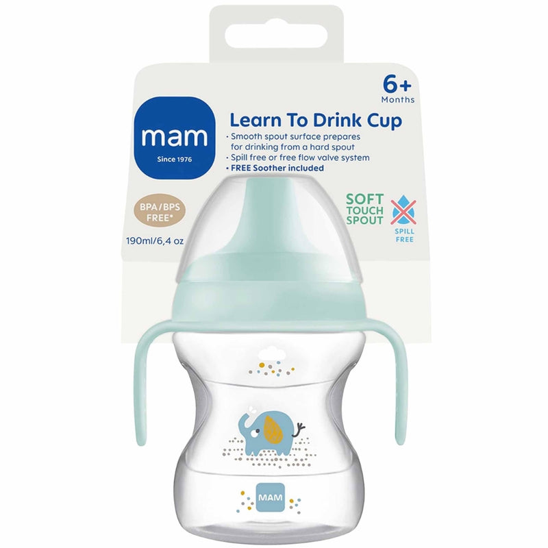 MAM Learn To Drink Cup 190ml, Blue