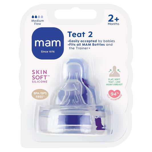 MAM Teat 2 for Baby Bottles (2+ Months)