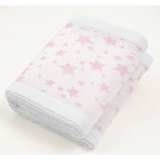 Breathable Baby Crib Liner Twinkle Pink