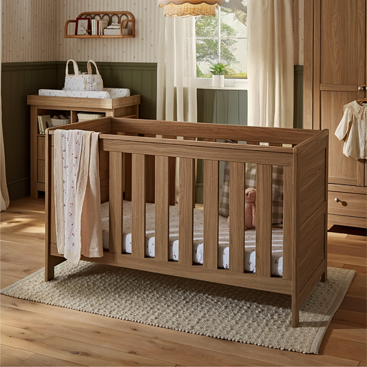 CuddleCo Burford 3 Piece Nursery Furniture Set - Oak
