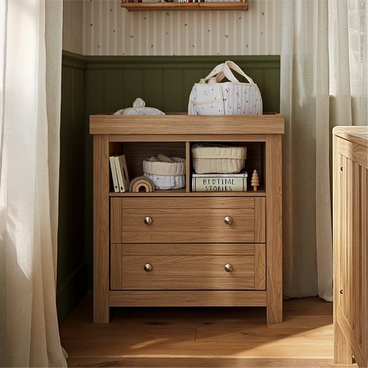 CuddleCo Burford Dresser Changer - Oak