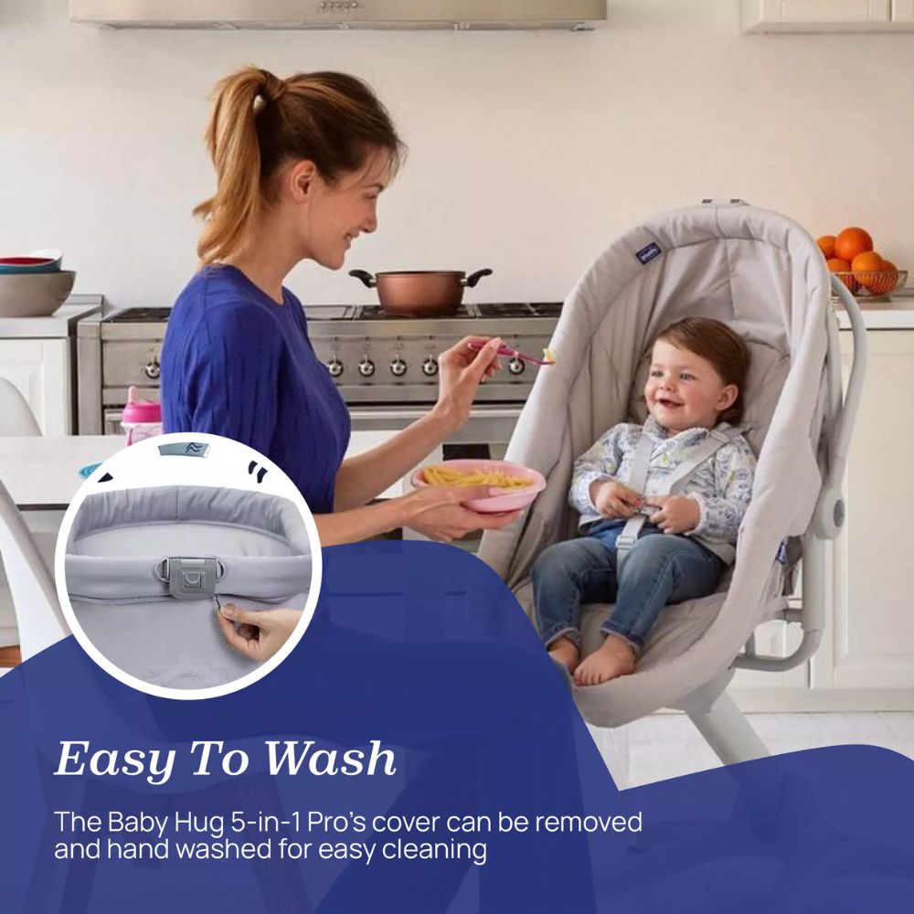 Chicco Baby Hug Pro 5-in-1, Earl Grey