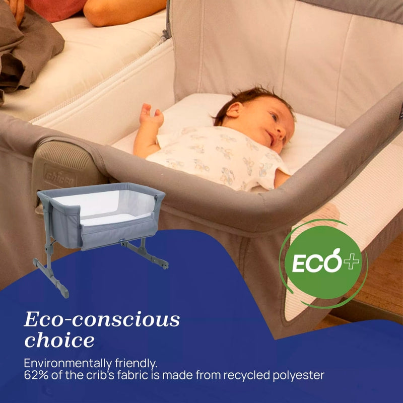 Chicco Next2Me Essential Bedside Crib, Stone