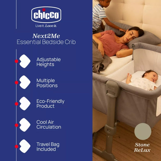 Chicco Next2Me Essential Bedside Crib, Dune