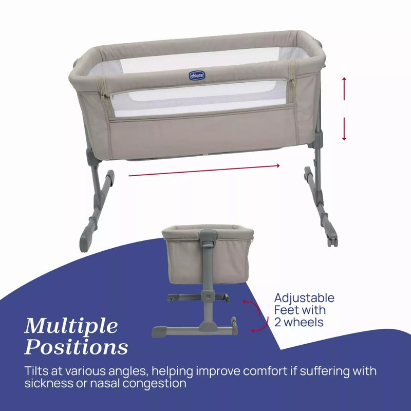 Chicco Next2Me Essential Bedside Crib, Dune