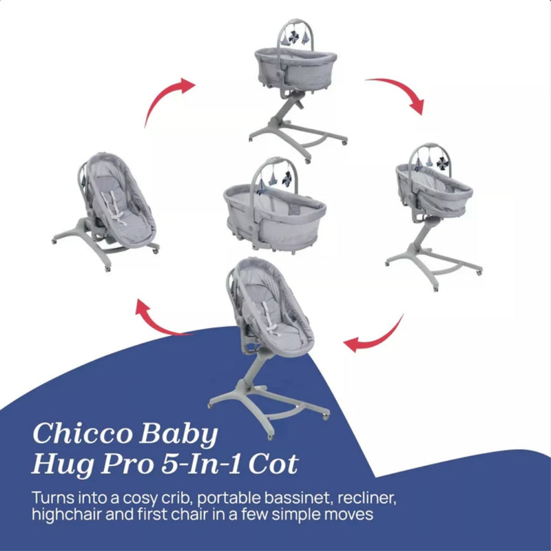 Chicco Baby Hug Pro 5-in-1, Earl Grey
