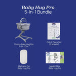 Chicco 5-in-1 Baby Hug Pro Bundle, Grey