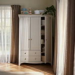 CuddleCo Clara Triple Wardrobe, Cashmere/Ash