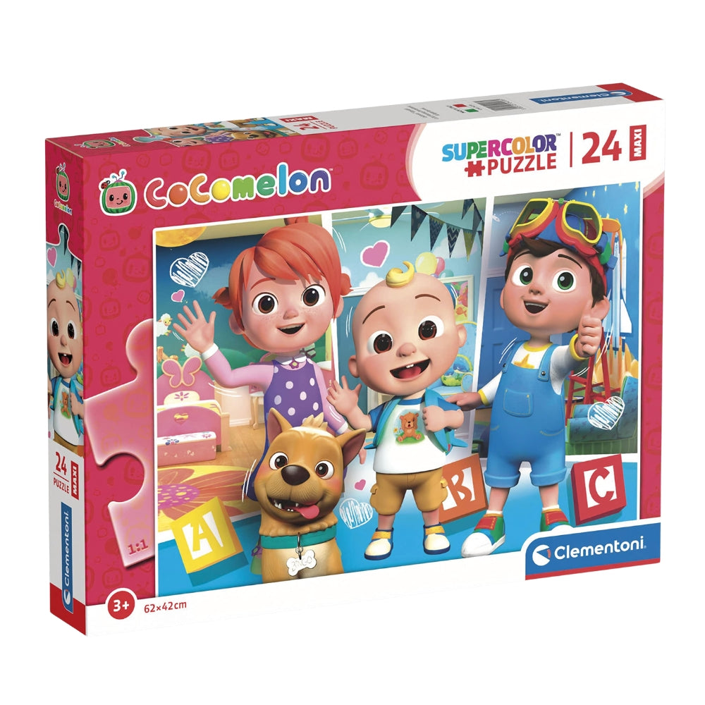 Clementoni - Cocomelon 24 Piece Supercolour Puzzle