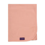 ClevaMama Waffle Weave Cotton Baby Blanket, Coral