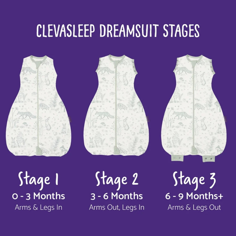 ClevaMama ClevaSleep Dreamsuit, Mushroom 1 Tog