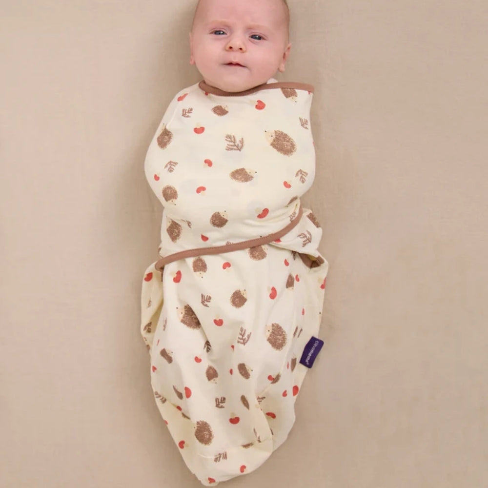 ClevaMama ClevaSleep Swaddle, Hedgehog (0-3m)
