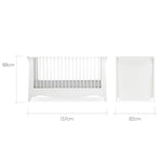 CuddleCo Clara Cotbed, Satin White