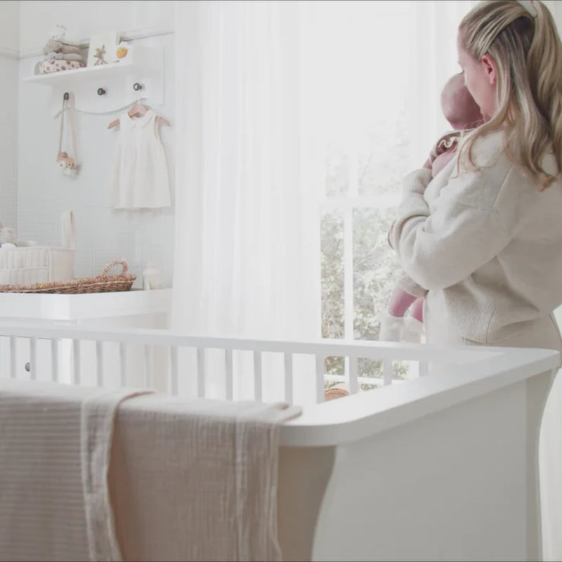 CuddleCo Clara Cotbed, Satin White