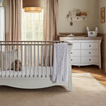 CuddleCo Clara Luxe 2pc Room Set, White/Ash