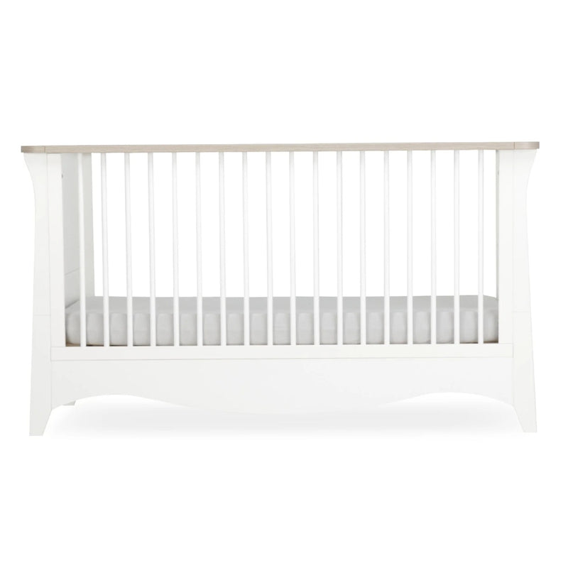 CuddleCo Clara 3pc Room Set & Mattress, White/Ash