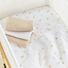 CuddleCo 6Piece Co-Sleeper Bedding Set - Cashmere Meadow