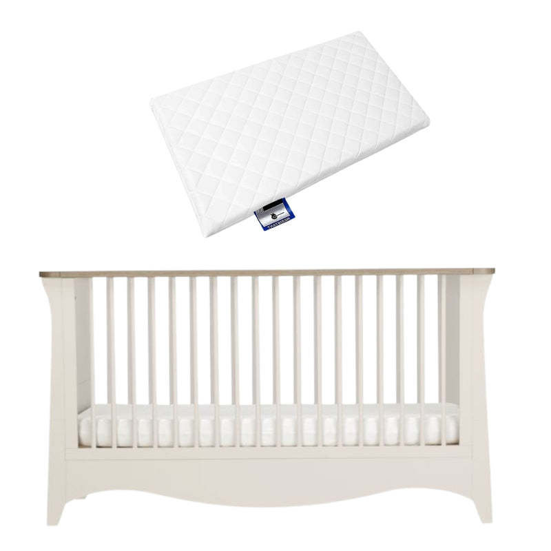 CuddleCo Clara Cotbed & Mattress, Cashmere