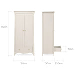 CuddleCo Clara 3pc Room Set & Mattress, Cashmere