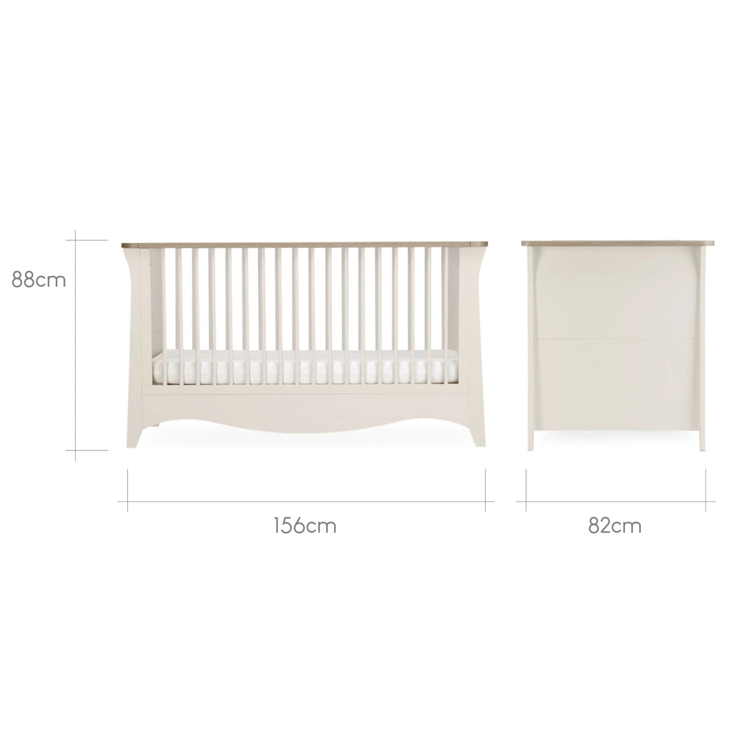 CuddleCo Clara 3pc Room Set & Mattress, Cashmere