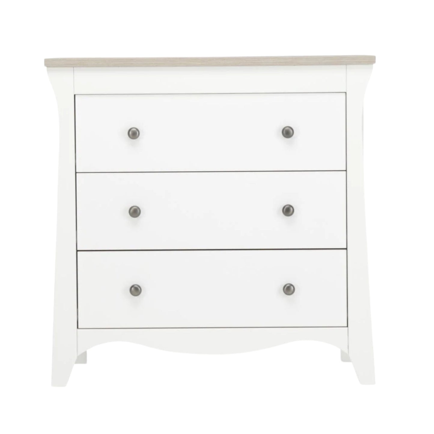 CuddleCo Clara Dresser, White/Ash