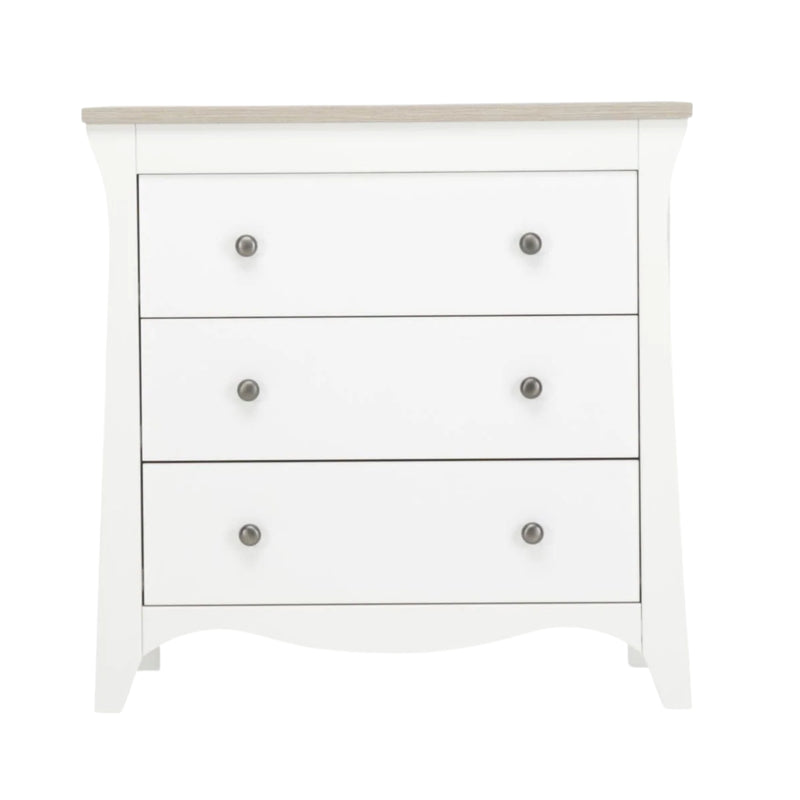 CuddleCo Clara Dresser, White/Ash