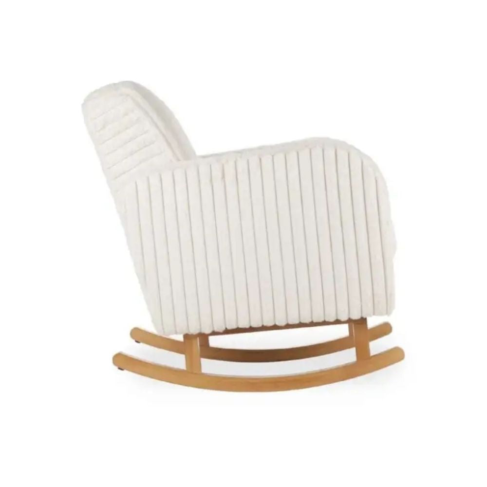 CuddleCo Etta Nursing Chair, Faux Fur Cream