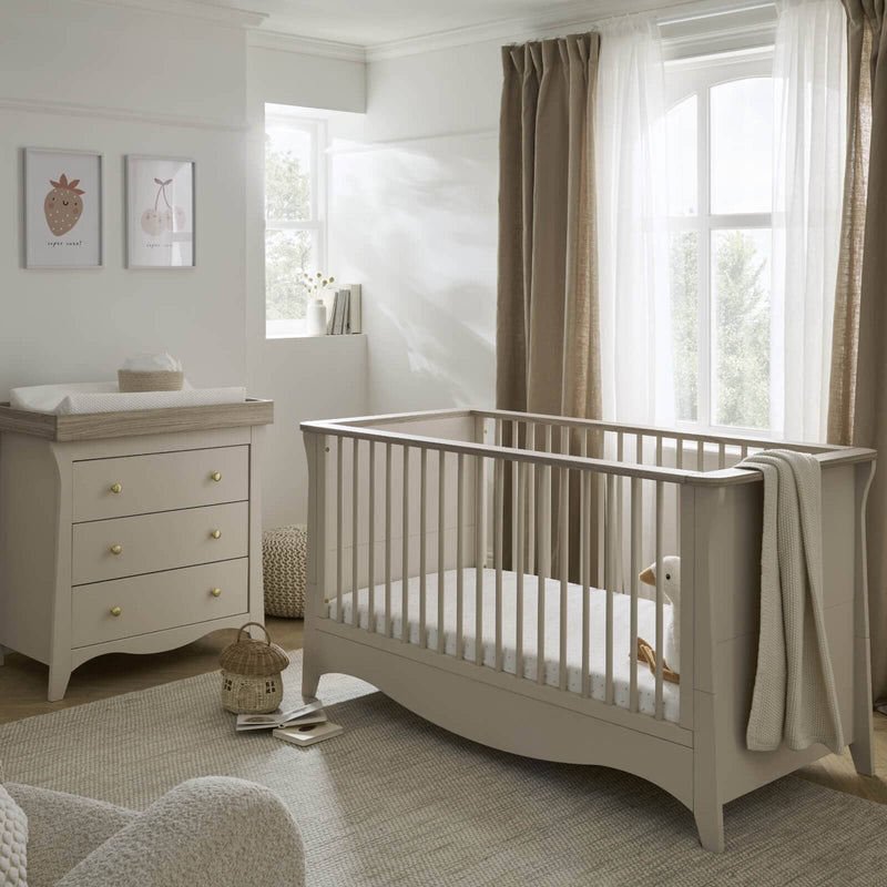 CuddleCo Clara 2pc Room Set & Mattress, Cashmere