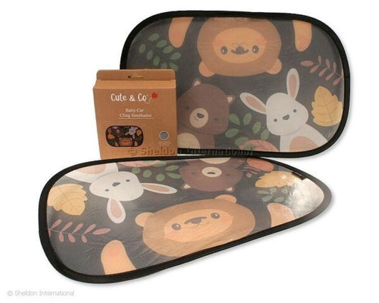 Cute & Co Car Cling Sunshades, Animals