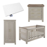 Babystyle Bordeaux 3pc Nursery Set, Oatmeal