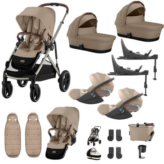 Cybex Gazelle Twin Bundle w/Cloud T