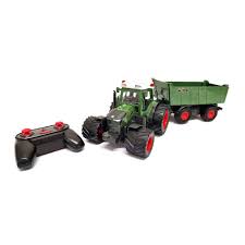 Remote Control Farm Tractor With Tipping Trailer