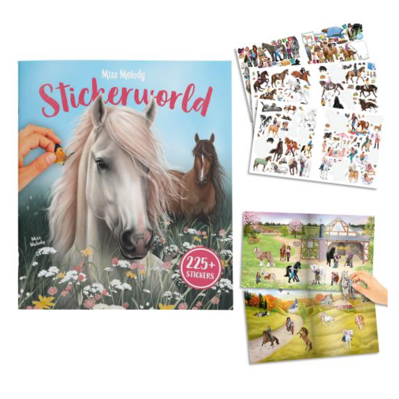 Miss Melody Horse Sticker World Book
