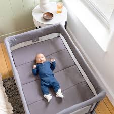 Joie Amigo Click & Fold Travel Cot Thunder