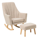 Tutti Bambini Jonah Nursing Chair & Stool, Stone